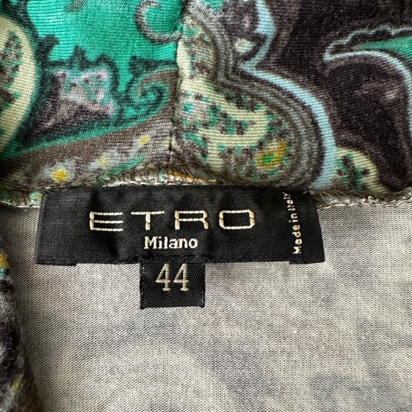 Etro Paisley Print Midi Length Dress (EU44, US8) - Picture 2 of 9